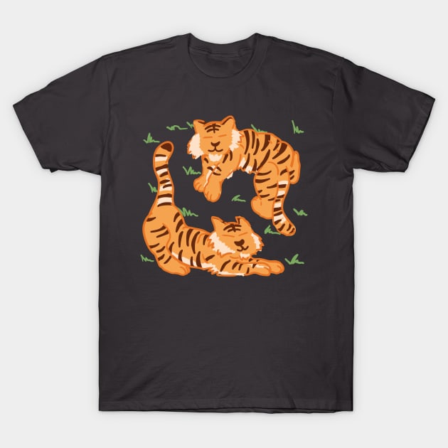 Happy tigers T-Shirt by DoctorBillionaire